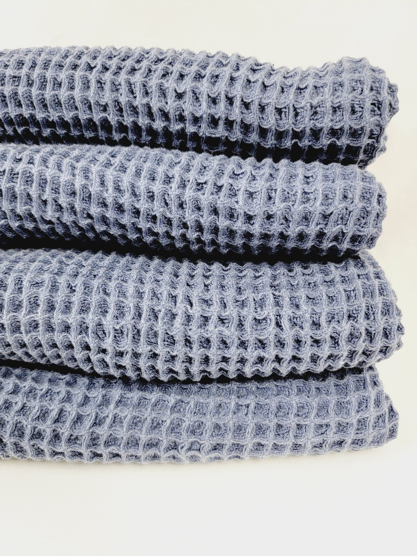 Waffle Towel, Throw Lightweight Quick Dry - Navy