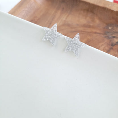 Liberty Star Studs - Silver