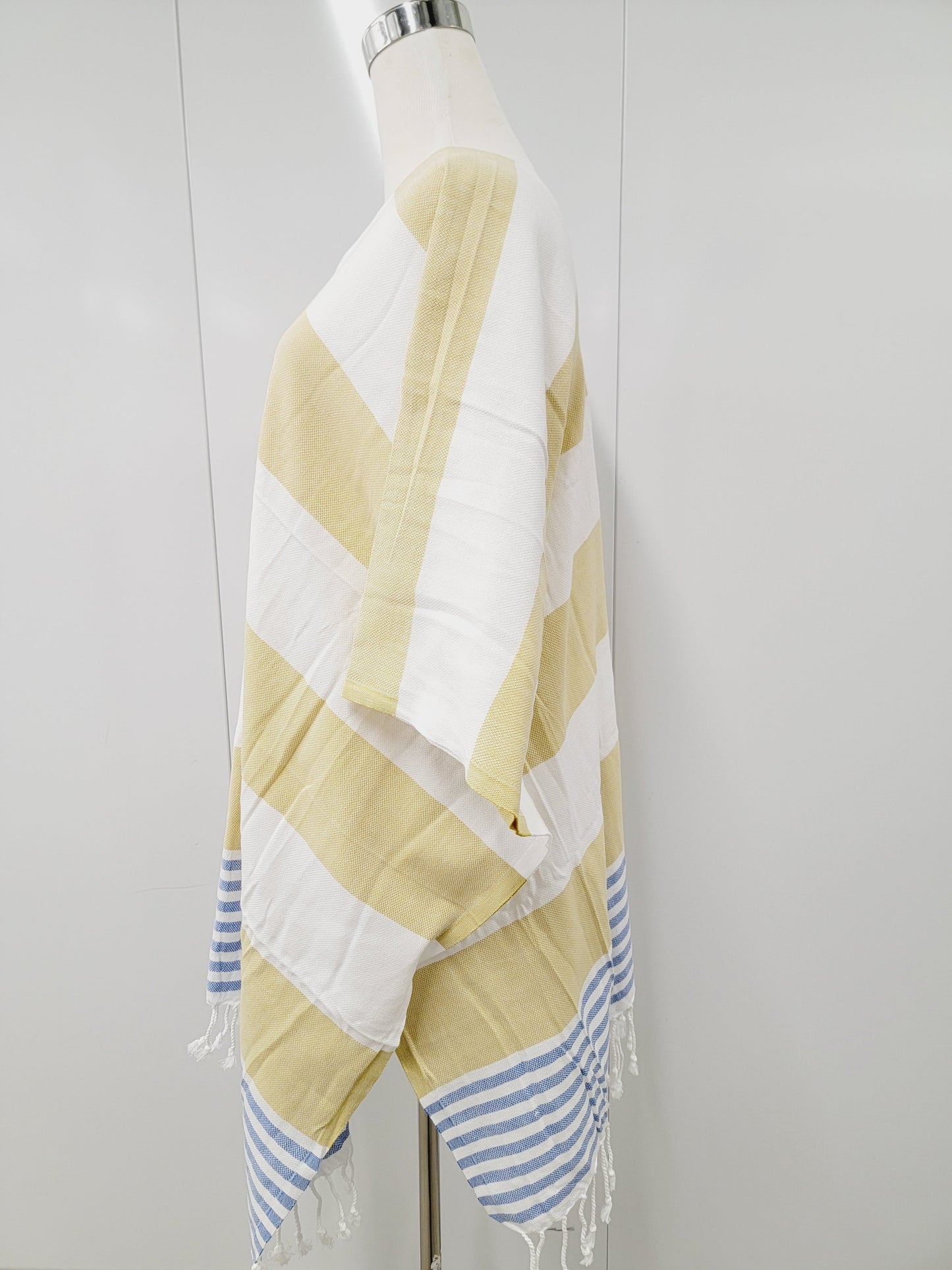 Beach cover up, Beach Dress open front - Mustard