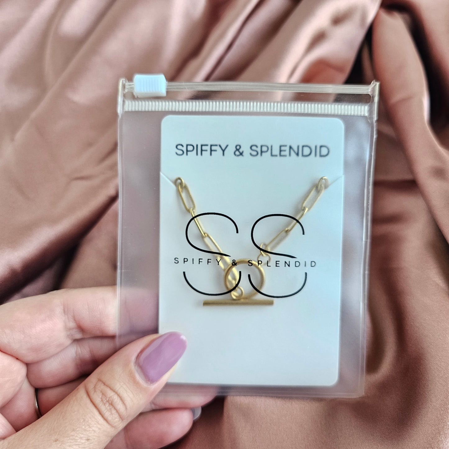 Luxe Gold Delicate Paper Clip Bracelet