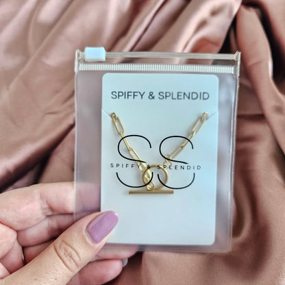 Luxe Gold Delicate Paper Clip Bracelet