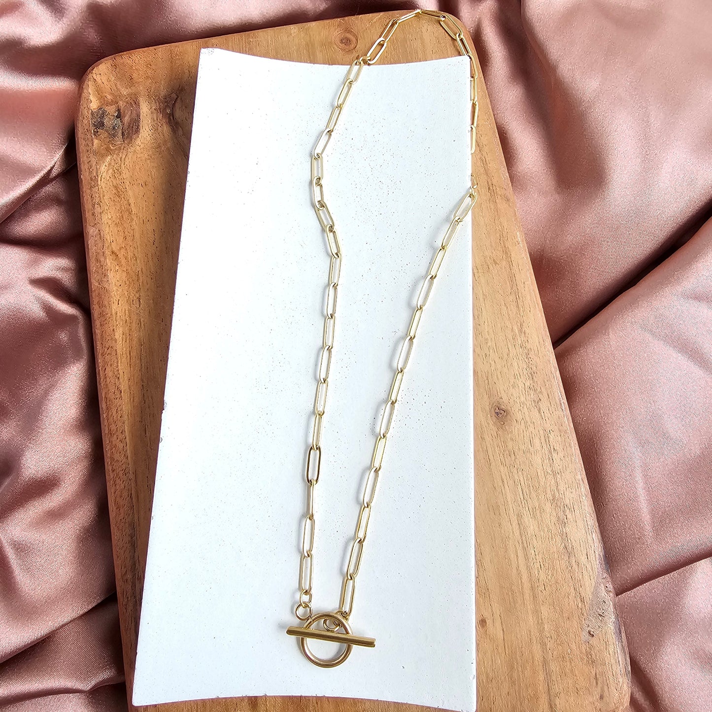 Luxe Gold Paper Clip Chain - 20"