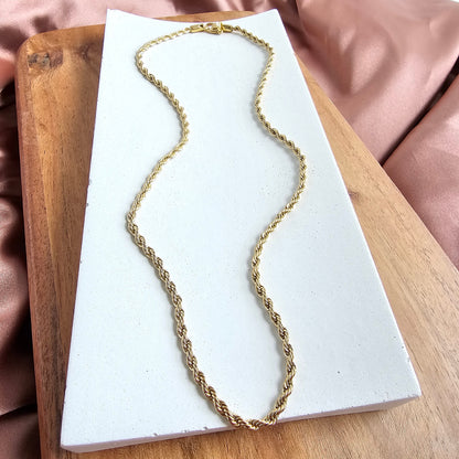 Luxe Gold Rope Chain - 18"