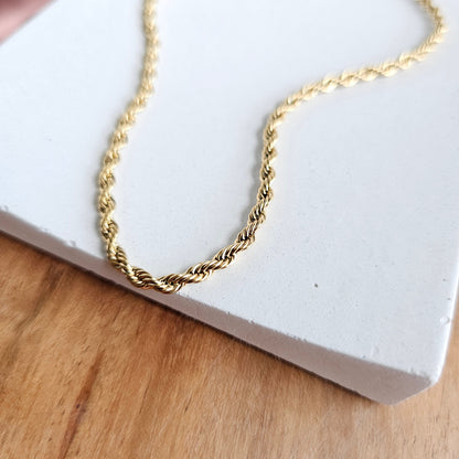 Luxe Gold Rope Chain - 20"