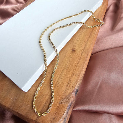 Luxe Gold Rope Chain - 20"