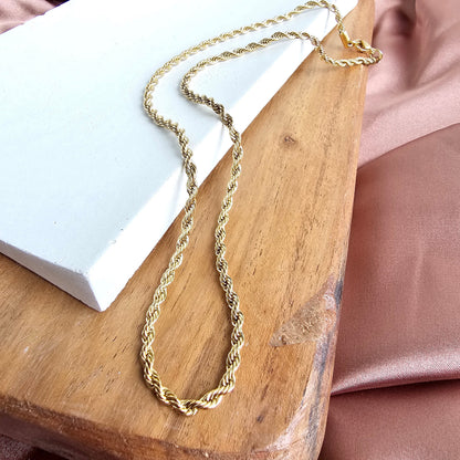 Luxe Gold Rope Chain - 20"