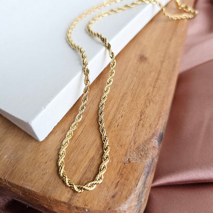 Luxe Gold Rope Chain - 20"