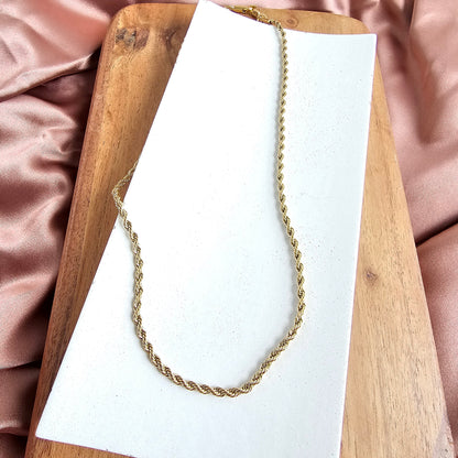 Luxe Gold Rope Chain - 18"
