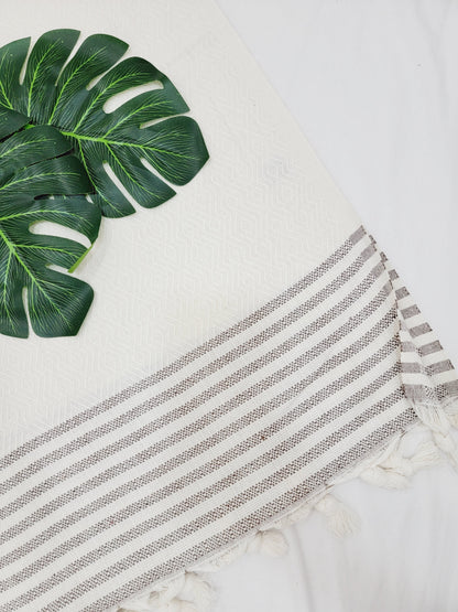 Throw Blanket,Sofa Cover, Cotton Throw Decoration in White
