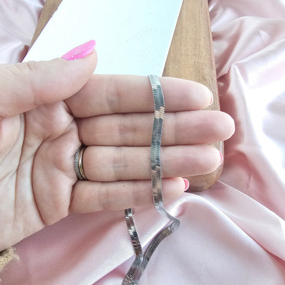 Luxe Silver Herringbone Chain - 20"