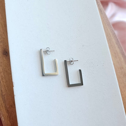 Luxe Silver Goldi Hoops