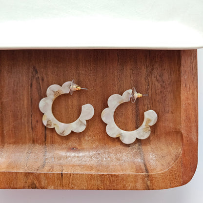 Flora Hoops - Cream