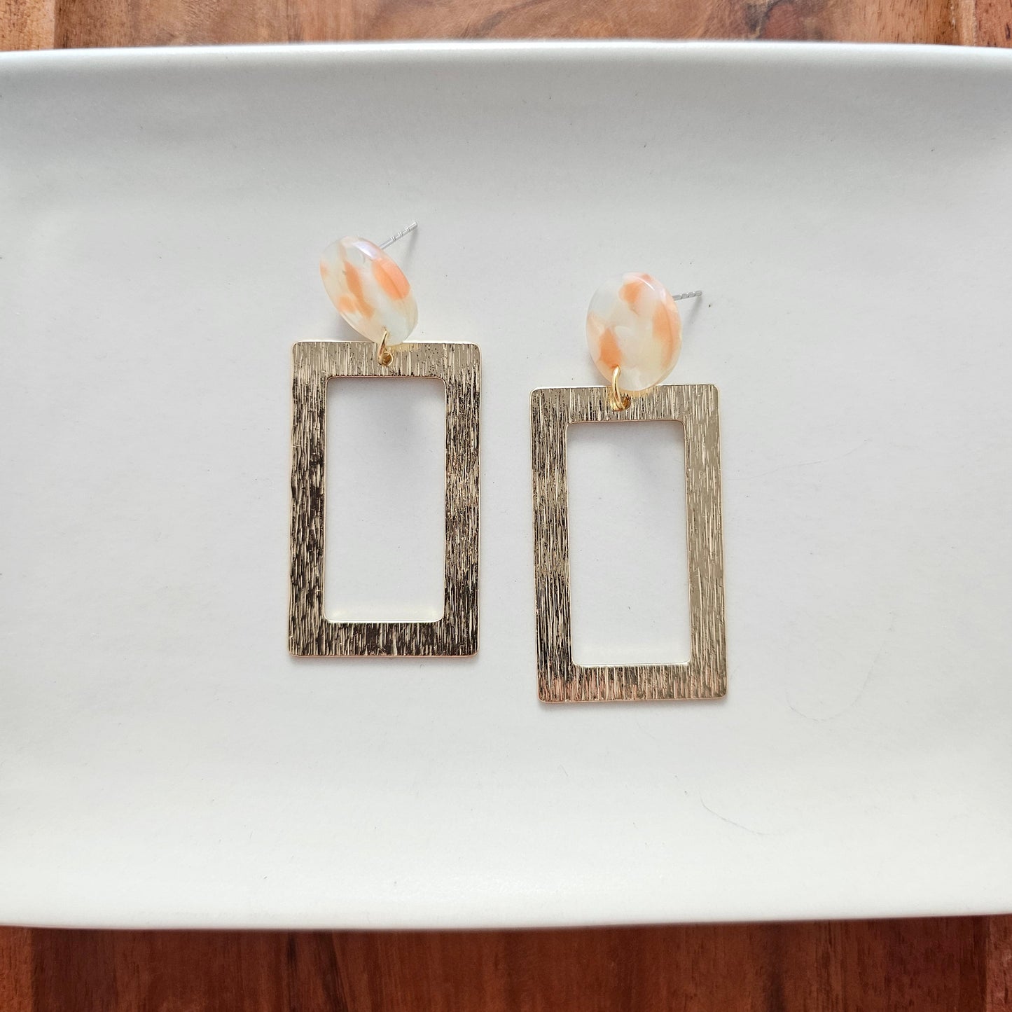 Rebecca Earrings - Orange Dream