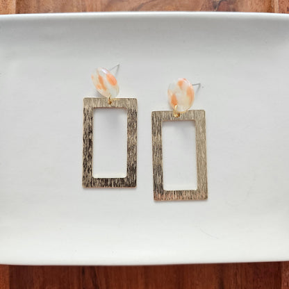 Rebecca Earrings - Orange Dream