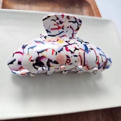 Carmen Hair Claw - Marble Confetti