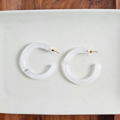 Josie Hoops - White