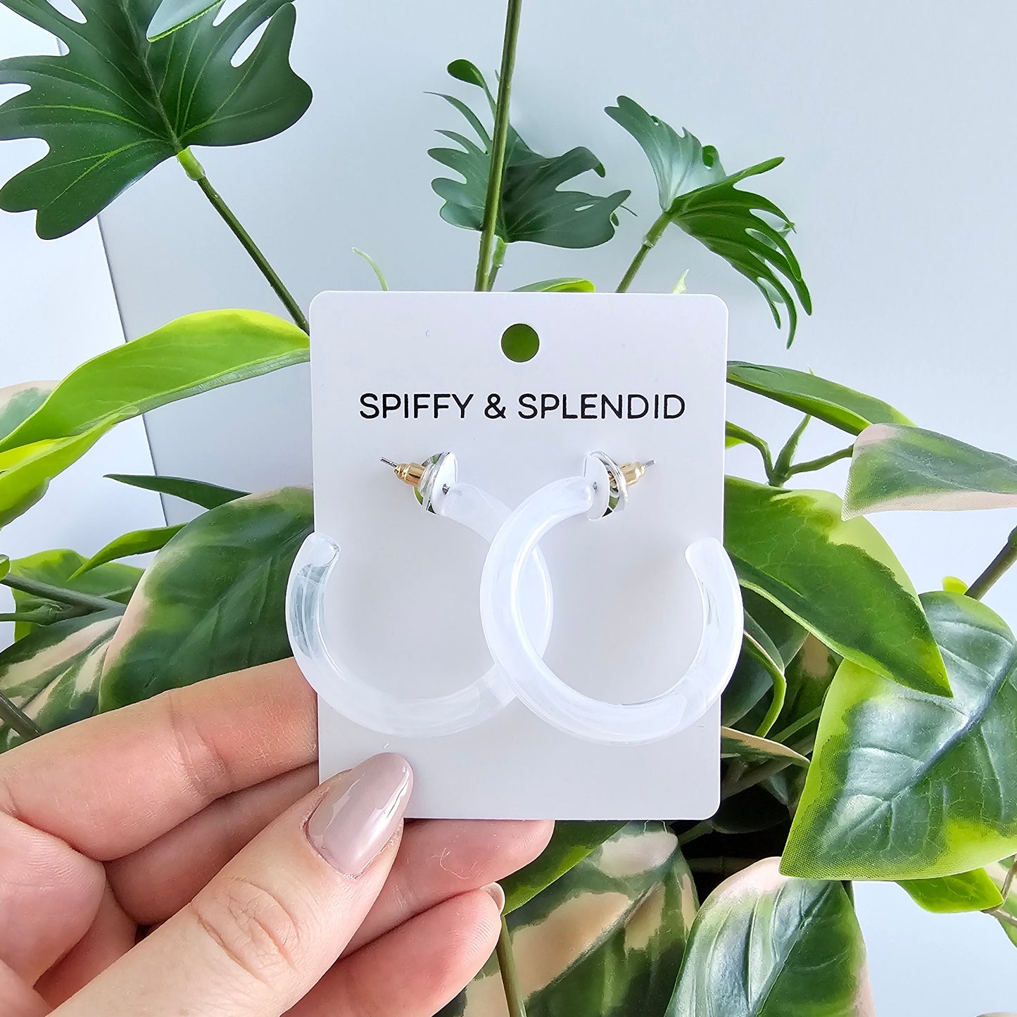 Josie Hoops - White