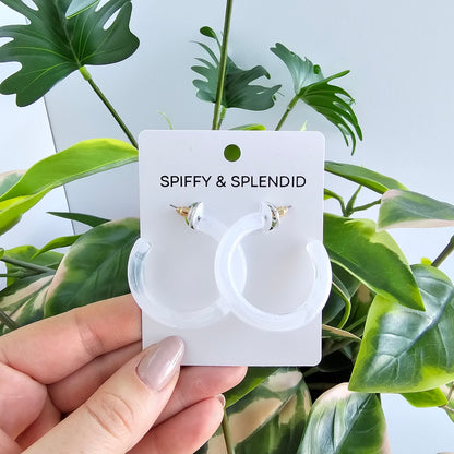 Josie Hoops - White