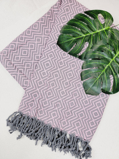 Beach/Bath Sand Free Towels-Easy Carry Quick Dry Thin Towel - Pink