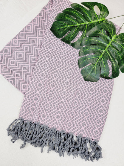Beach/Bath Sand Free Towels-Easy Carry Quick Dry Thin Towel - Pink