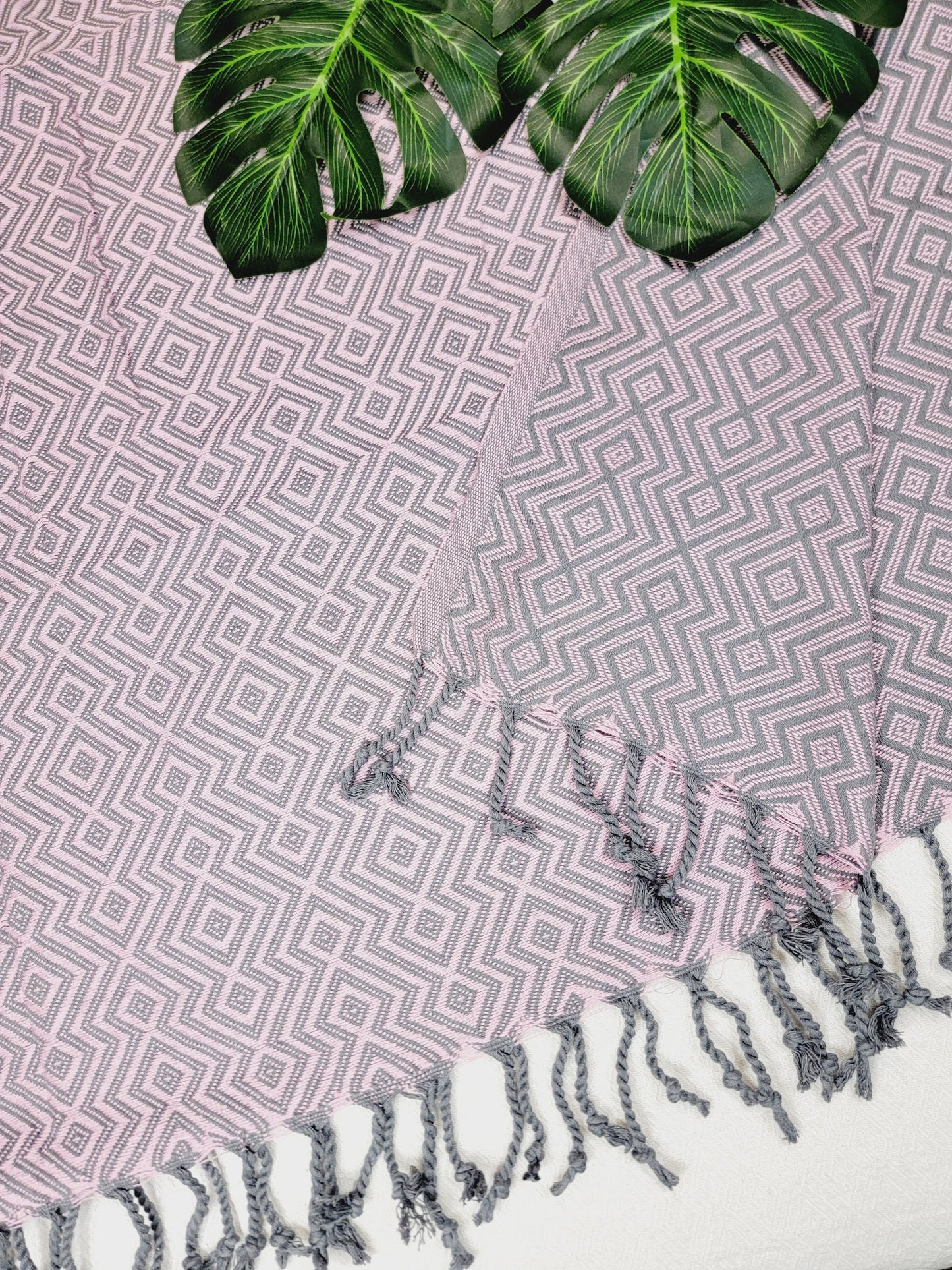 Beach/Bath Sand Free Towels-Easy Carry Quick Dry Thin Towel - Pink