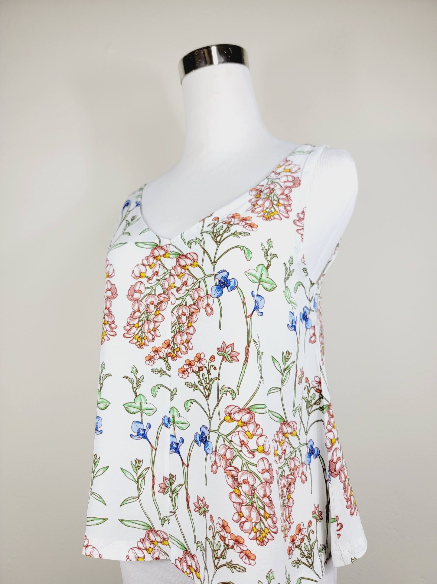 A LINE CUT TANK TOP