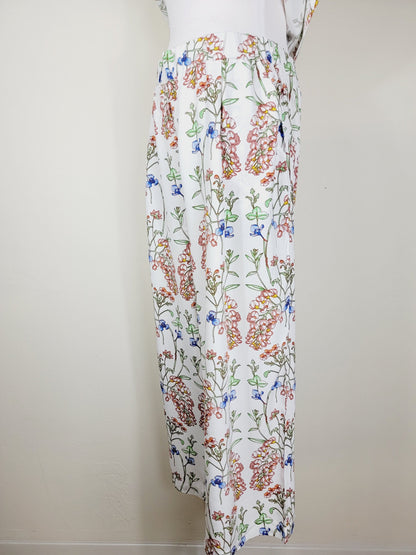 STRAIGHT-LEG ELASTICATED COTTON PANTS