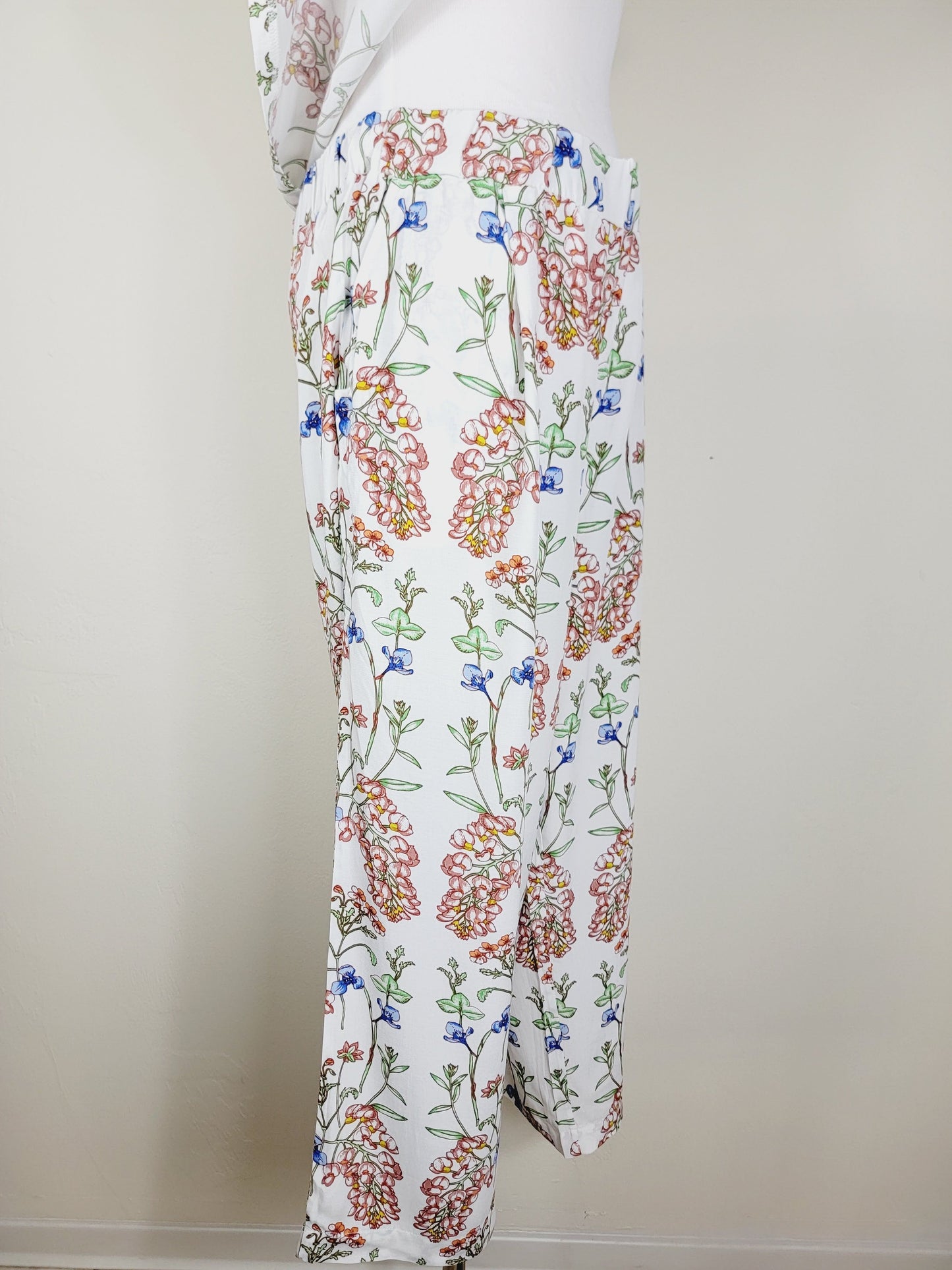 STRAIGHT-LEG ELASTICATED COTTON PANTS