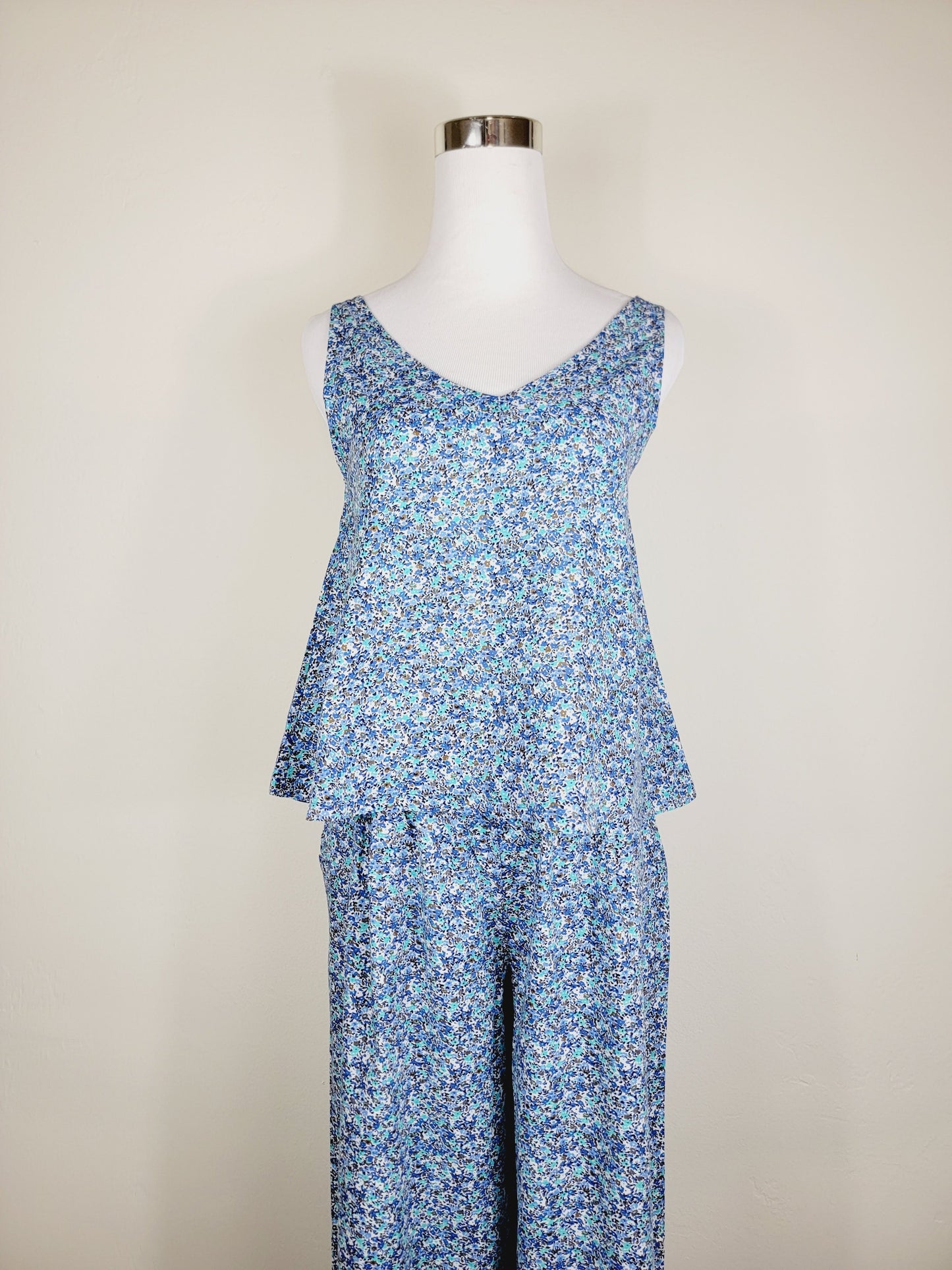 STRAIGHT-LEG ELASTICATED COTTON PANTS