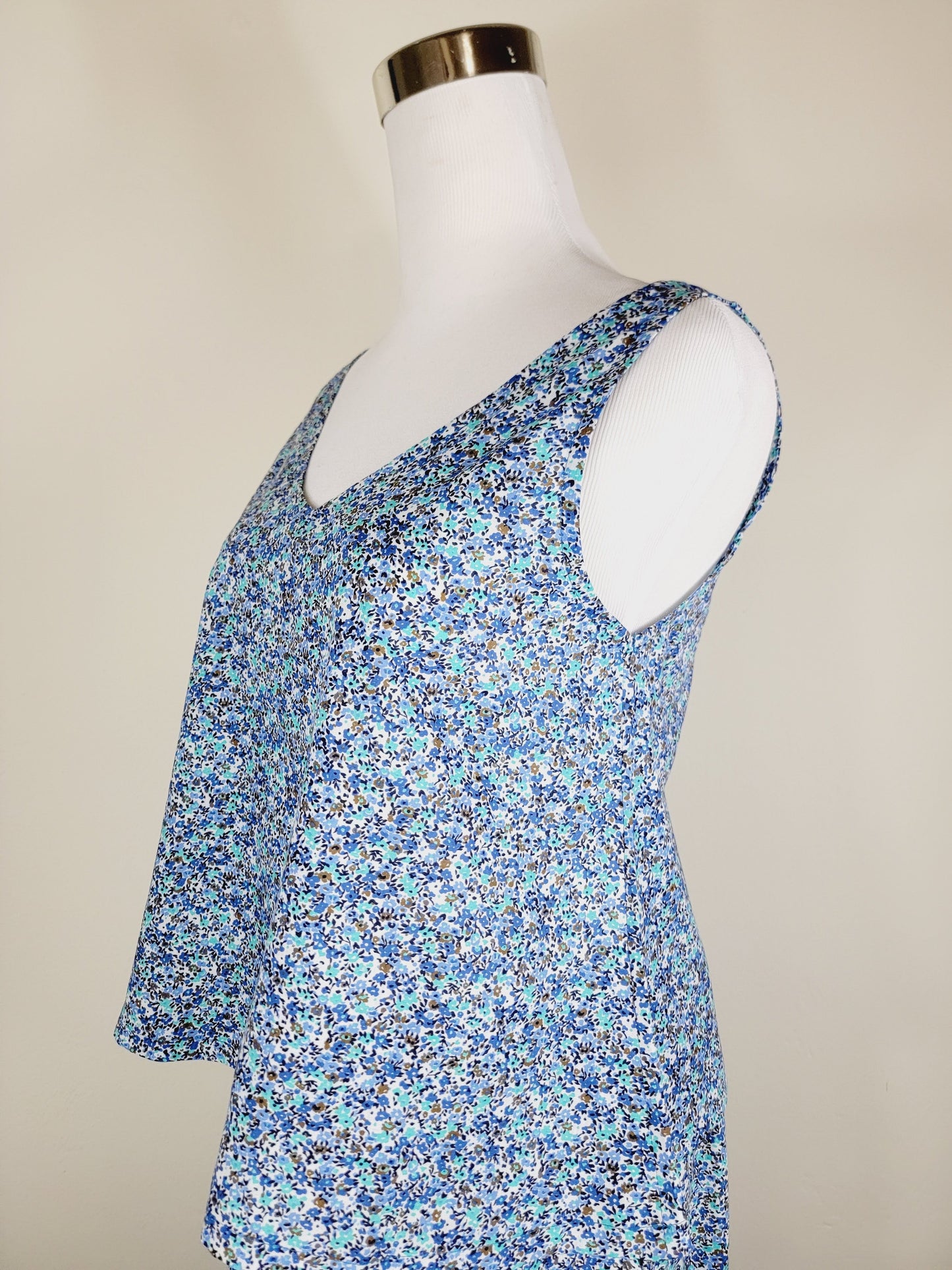 A LINE CUT TANK TOP
