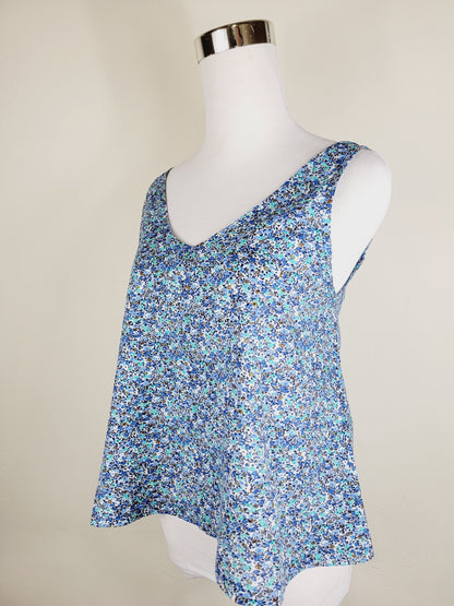 A LINE CUT TANK TOP