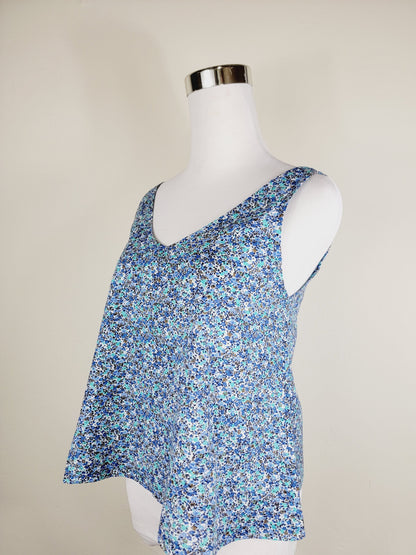 A LINE CUT TANK TOP