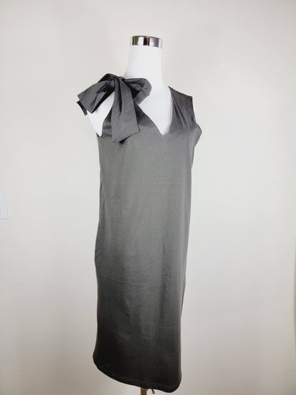 Jersey dress v neck tie shoulder with pockets Premium Quality