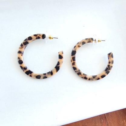 Camy Hoops - Cheetah