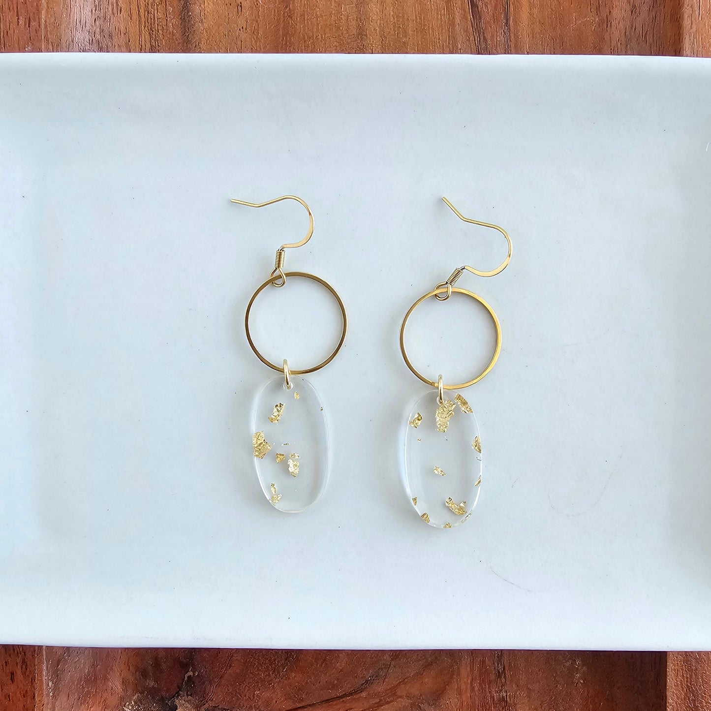 Rene Earrings - Gold Foil