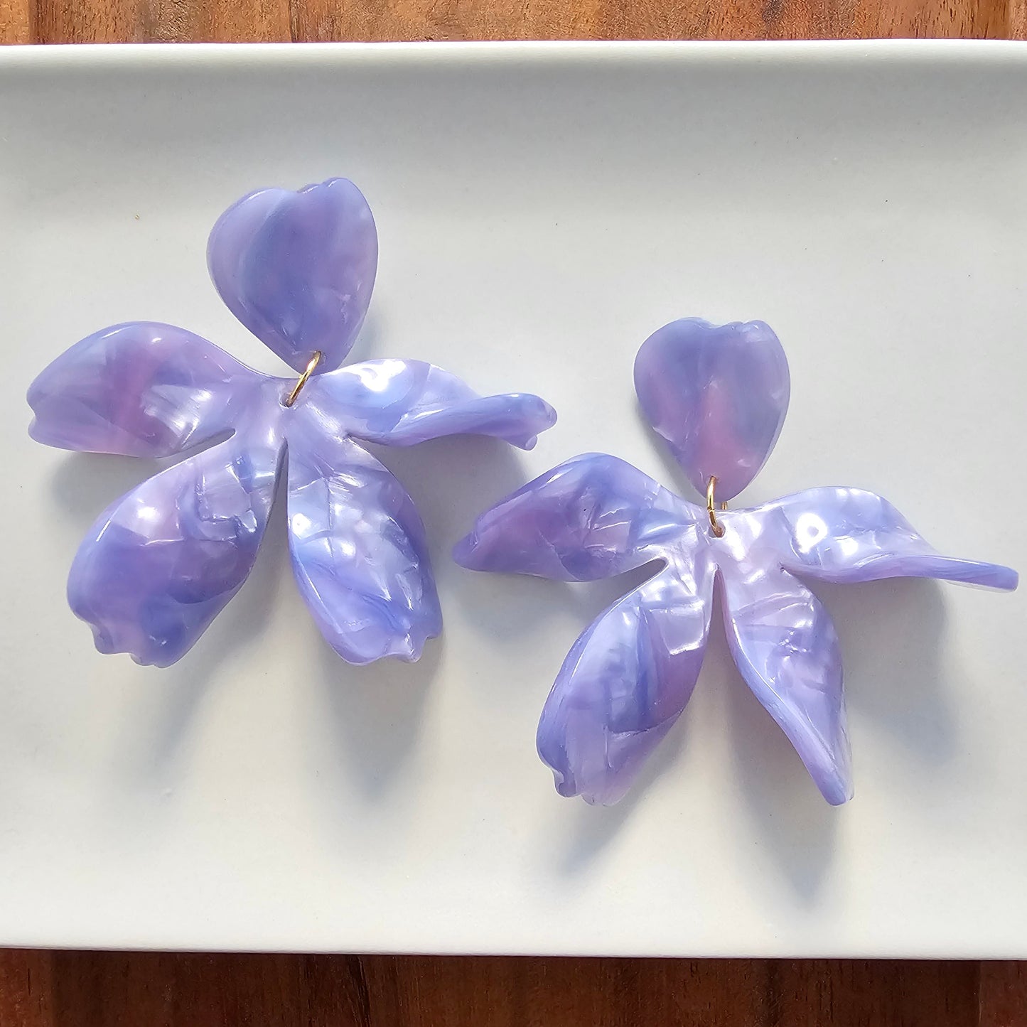 Jasmine Earrings - Lavender Haze