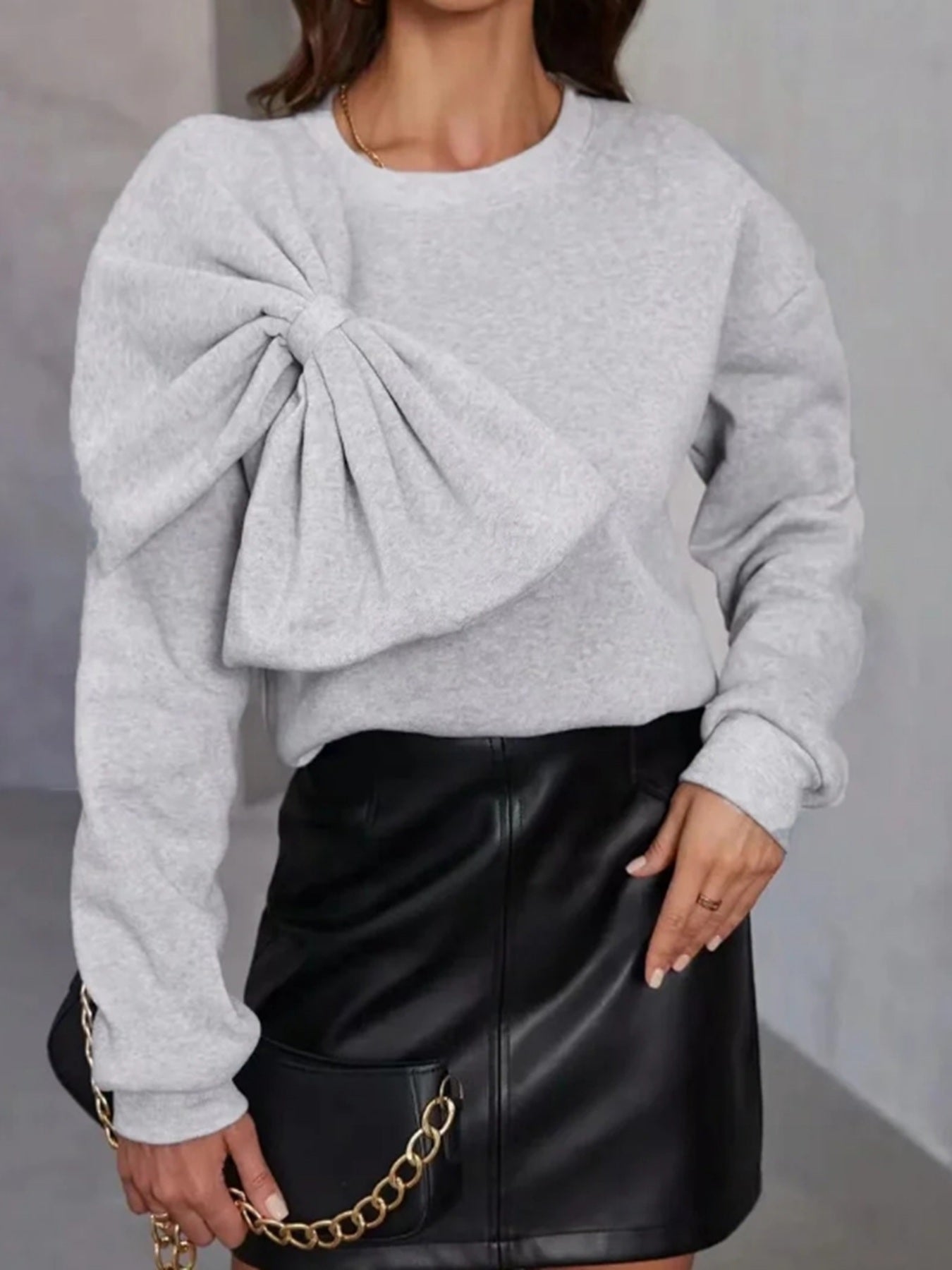 Bow detail Sweater