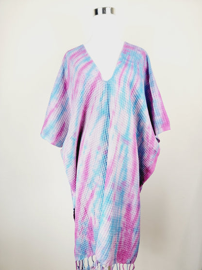 One Size Everyday Cover Up Towel – Beach Perfect, Blue/Pink
