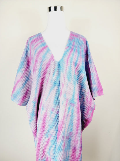 One Size Everyday Cover Up Towel – Beach Perfect, Blue/Pink