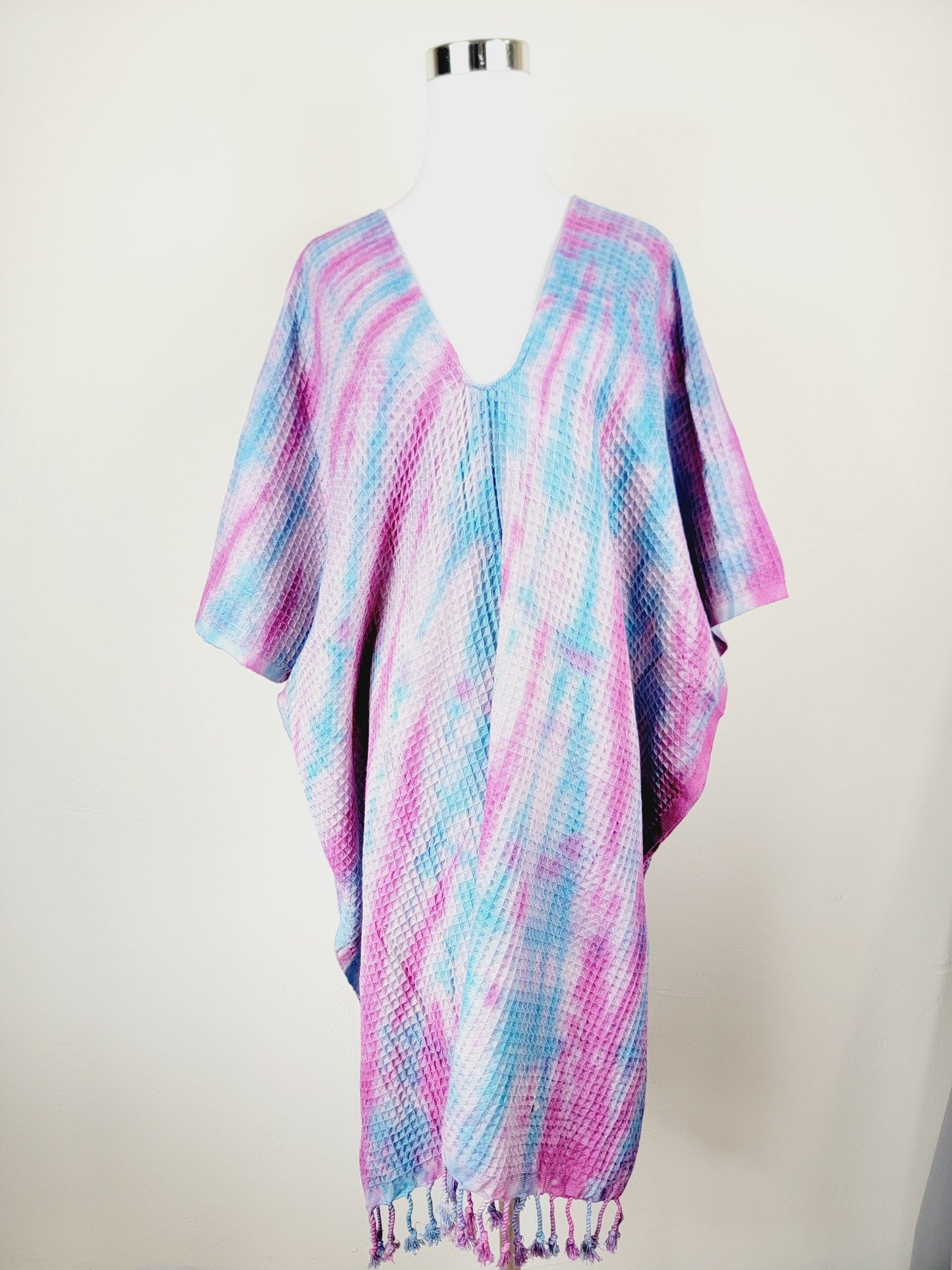 One Size Everyday Cover Up Towel – Beach Perfect, Blue/Pink