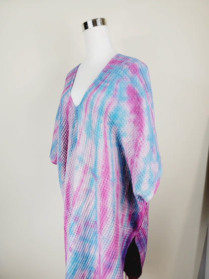 One Size Everyday Cover Up Towel – Beach Perfect, Blue/Pink