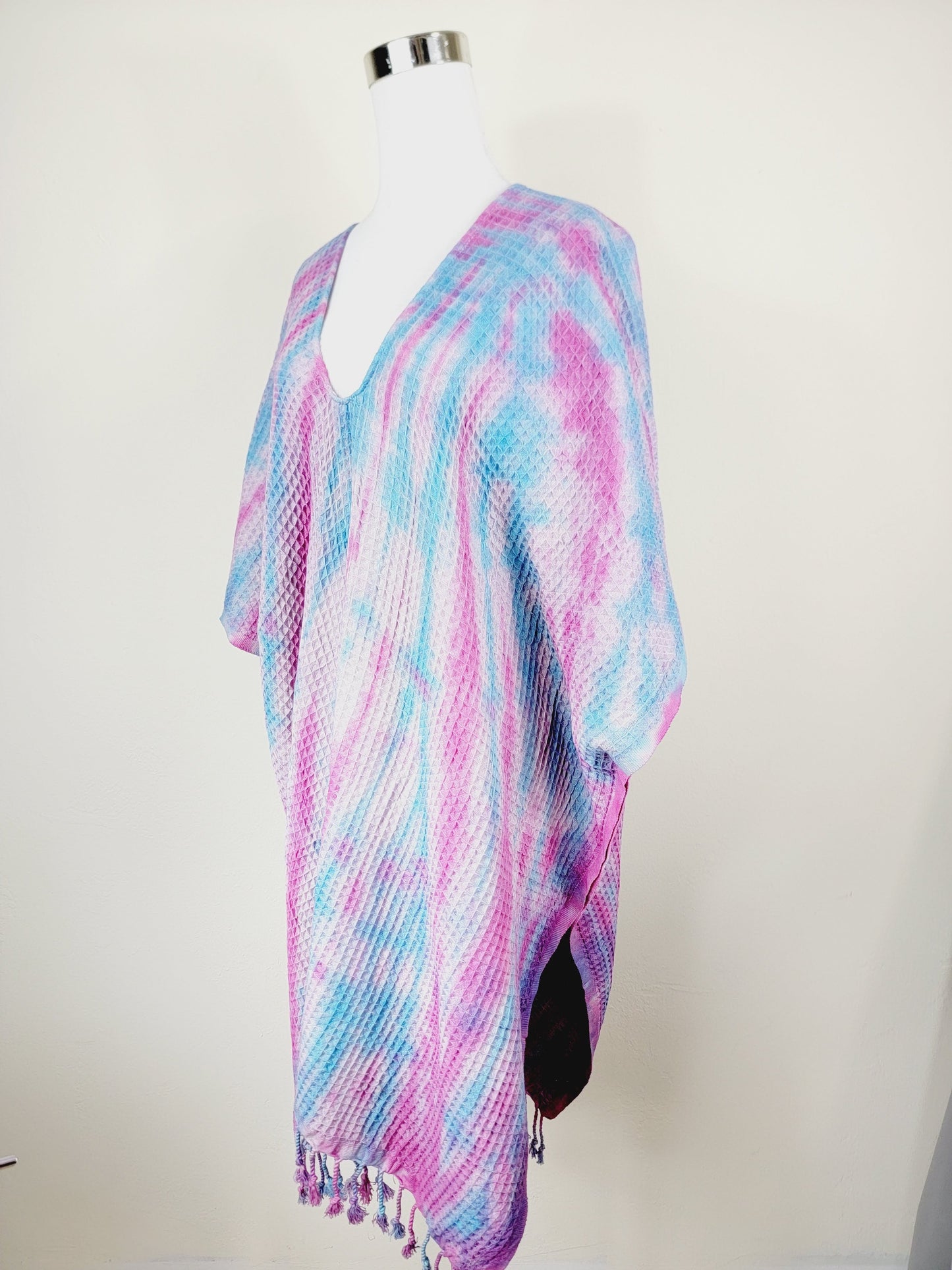 One Size Everyday Cover Up Towel – Beach Perfect, Blue/Pink