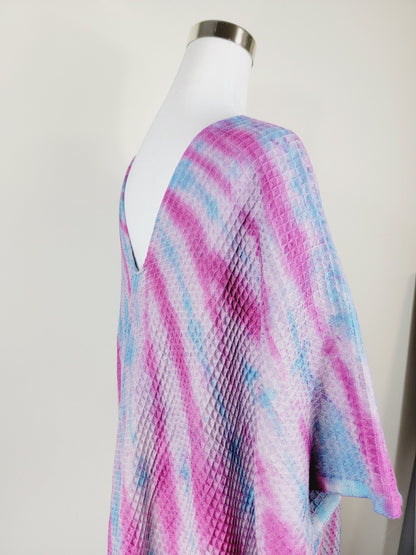 One Size Everyday Cover Up Towel – Beach Perfect, Blue/Pink