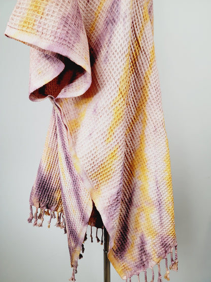 One Size Everyday Cover Up Towel – Beach Perfect, Plum/Lemon