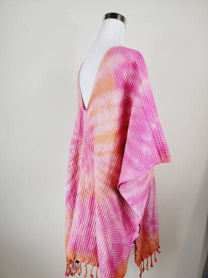 One Size Everyday Cover Up Towel – Beach Perfect, Orange/Pink