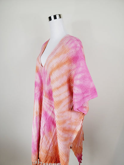 One Size Everyday Cover Up Towel – Beach Perfect, Orange/Pink