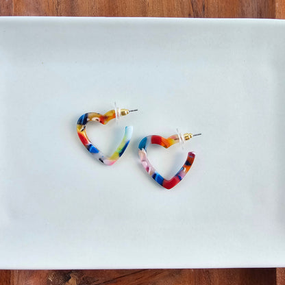Mini Heart Hoops - Fiesta