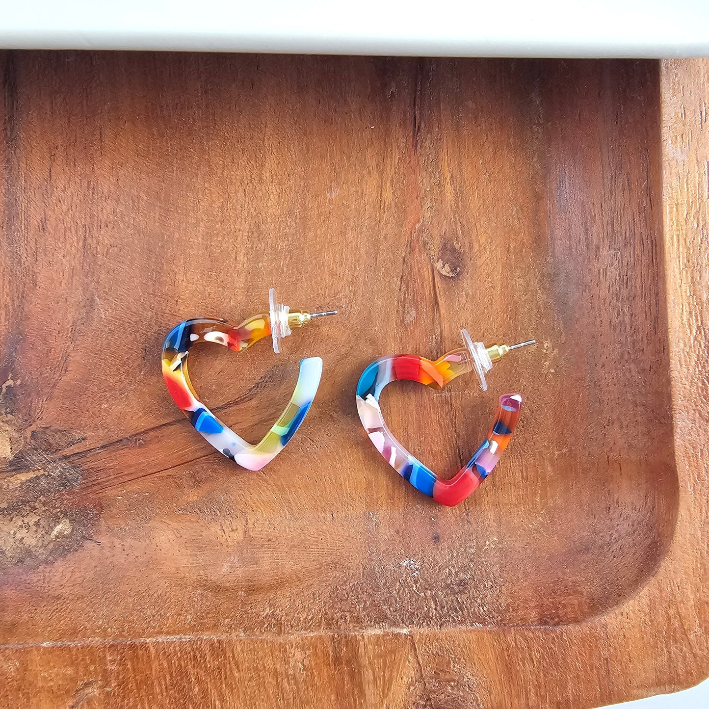 Mini Heart Hoops - Fiesta