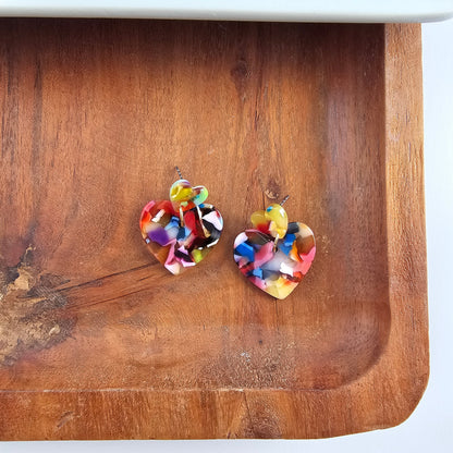 Darling Heart Earrings - Fiesta