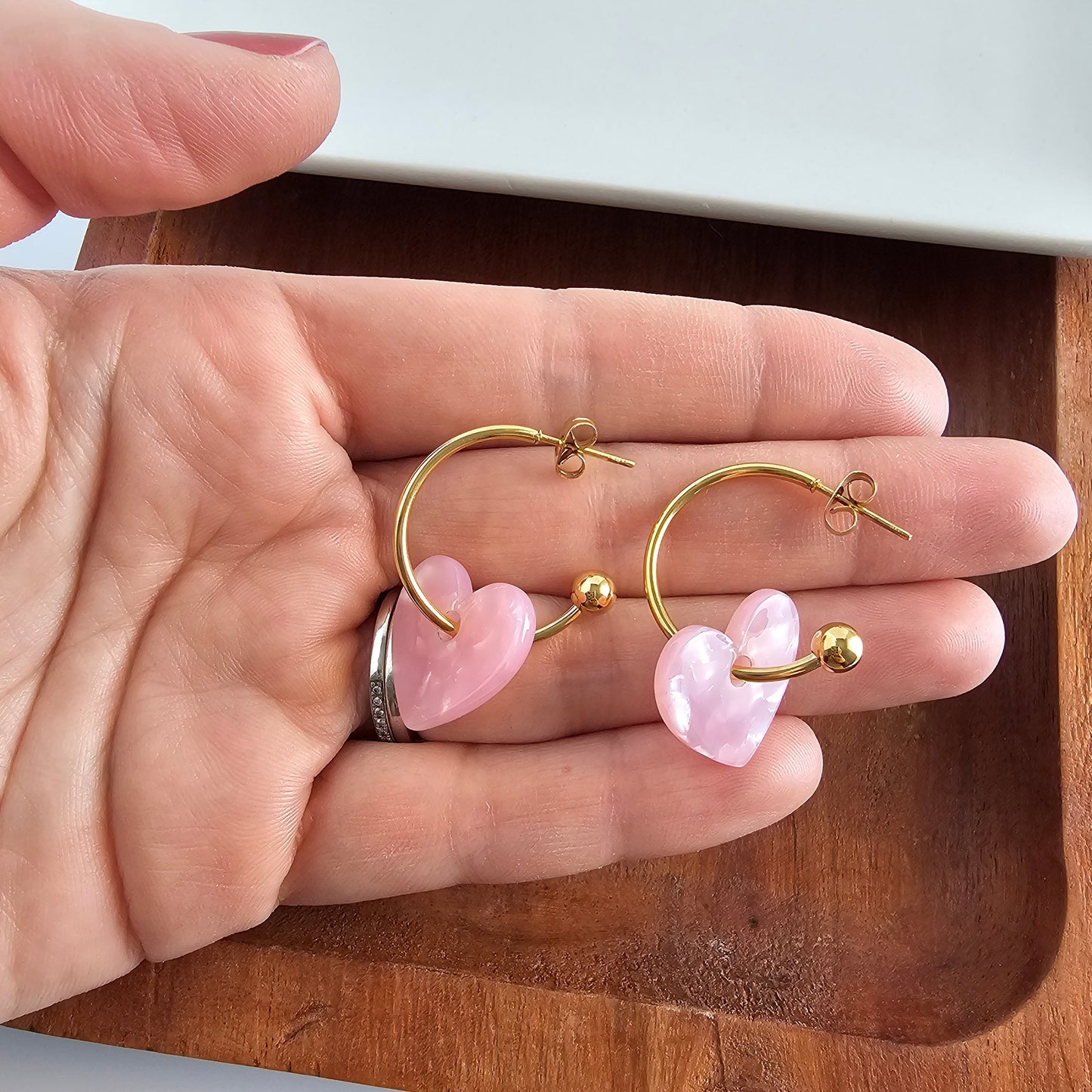 Sweetheart Hoops - Pink